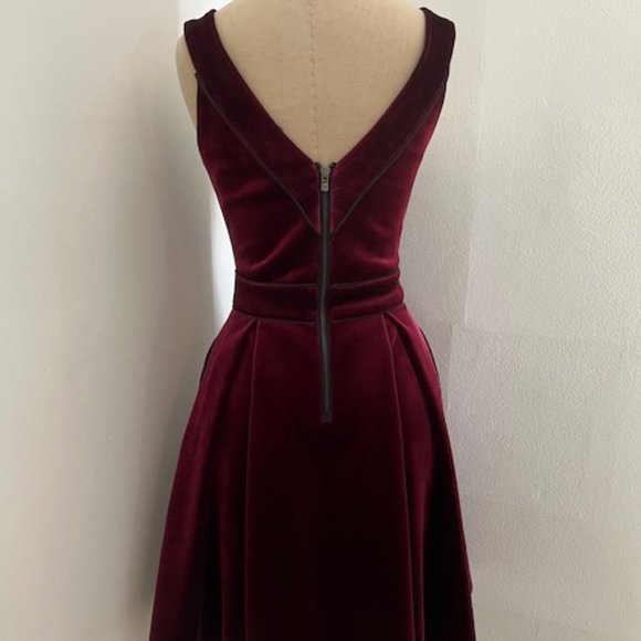 Maje Velvet Scuba Dress - Picture 2 of 4